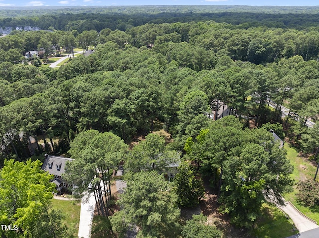 2704 Farnborough Rd, Raleigh, NC 27613 - aerial view of property's location with a heavily wooded area