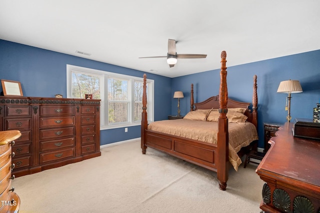 78 N Porcenna Ln, Clayton, NC 27527 - bedroom featuring light carpet and ceiling fan