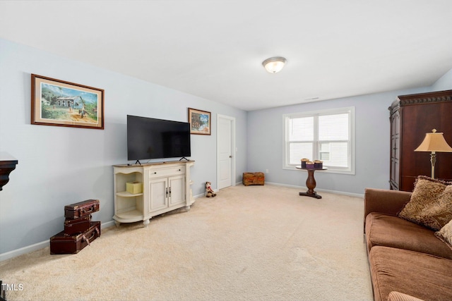 78 N Porcenna Ln, Clayton, NC 27527 - living area with light colored carpet and baseboards