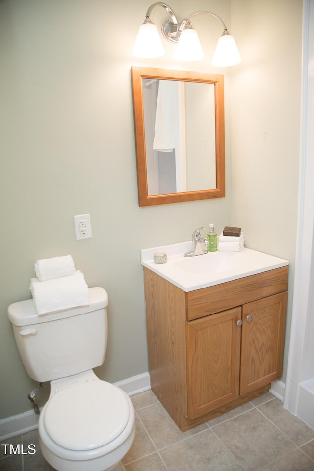 4028 Chaucer Dr, Durham, NC 27705 - bathroom featuring vanity and tile patterned flooring