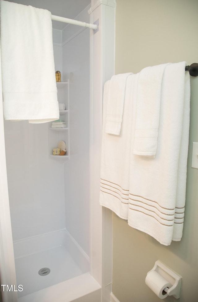 4028 Chaucer Dr, Durham, NC 27705 - full bath featuring a stall shower