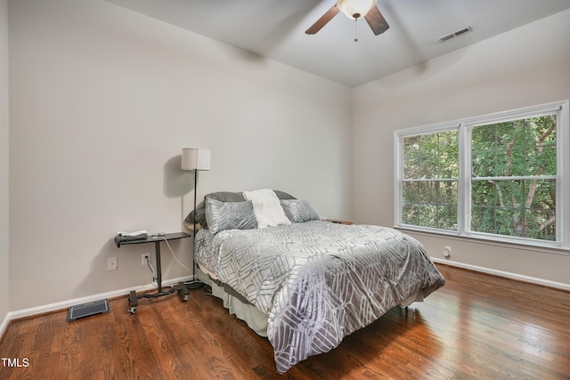 8532 Swarthmore Dr, Raleigh, NC 27615 - bedroom featuring wood finished floors, ceiling fan, and vaulted ceiling