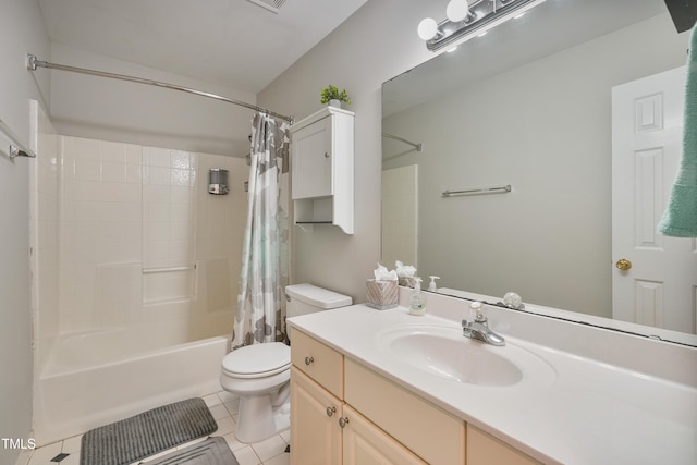 8532 Swarthmore Dr, Raleigh, NC 27615 - full bath featuring tile patterned flooring, shower / bath combo with shower curtain, and vanity