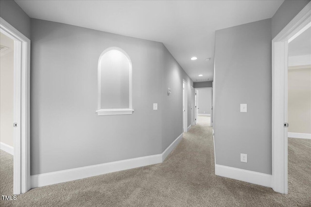 2223 Copper Pond Way, Fuquay Varina, NC 27526 - corridor with carpet flooring and recessed lighting