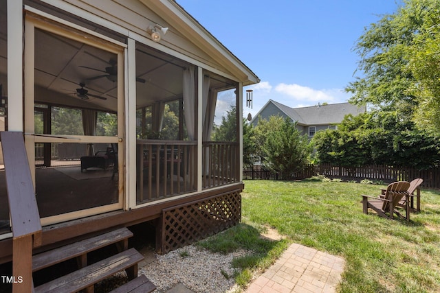 2104 Brockfield Ct, Raleigh, NC 27614 - view of yard featuring a sunroom