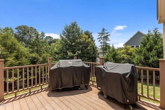 2104 Brockfield Ct, Raleigh, NC 27614 - wooden deck featuring area for grilling