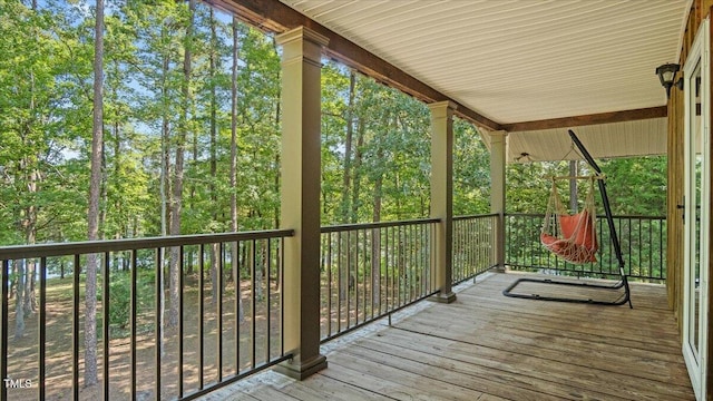 424 Roy Carver Rd, Semora, NC 27343 - view of wooden terrace