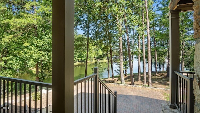 424 Roy Carver Rd, Semora, NC 27343 - balcony featuring a water view and view of scattered trees