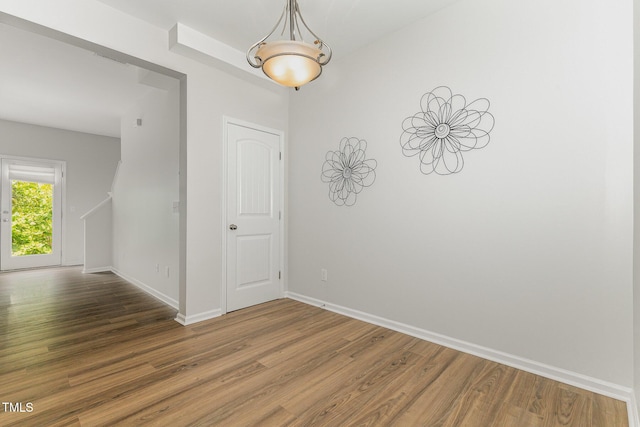14309 Foxcroft Rd, Raleigh, NC 27614 - empty room featuring wood finished floors and baseboards