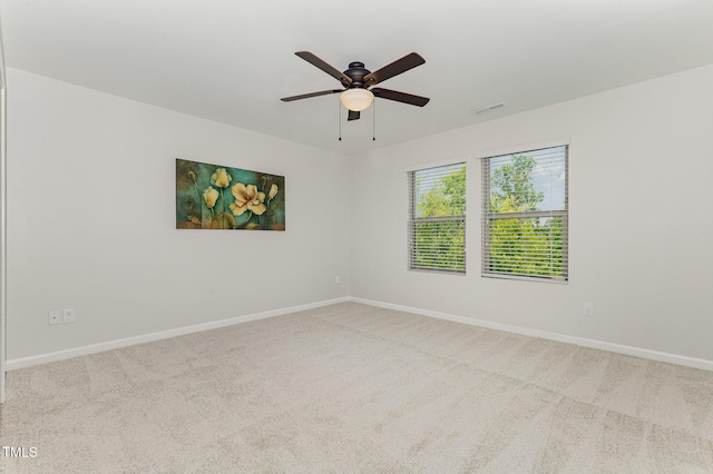 14309 Foxcroft Rd, Raleigh, NC 27614 - carpeted empty room with baseboards and a ceiling fan