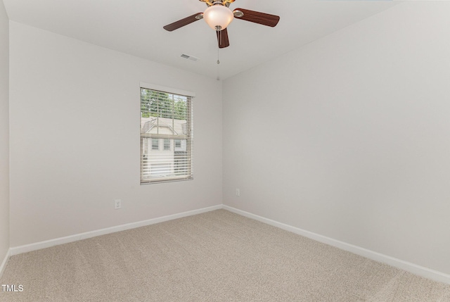 14309 Foxcroft Rd, Raleigh, NC 27614 - carpeted spare room featuring baseboards and ceiling fan