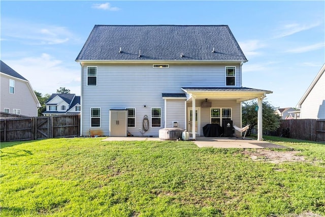 4112 Newgate St, Fayetteville, NC 28306 - back of house featuring a patio area, a fenced backyard, and a gate
