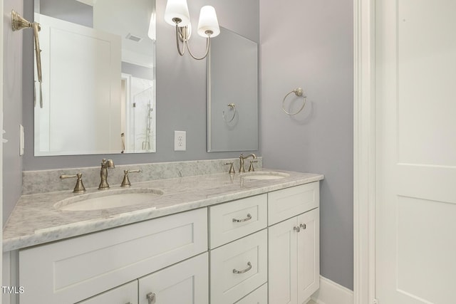 201 S Ennis St, Fuquay Varina, NC 27526 - full bath featuring double vanity