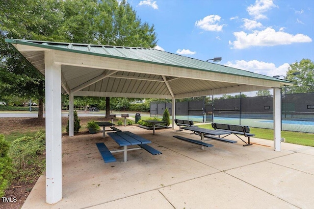 3021 Winding Waters Way, Raleigh, NC 27614 - view of community featuring a tennis court and a gazebo