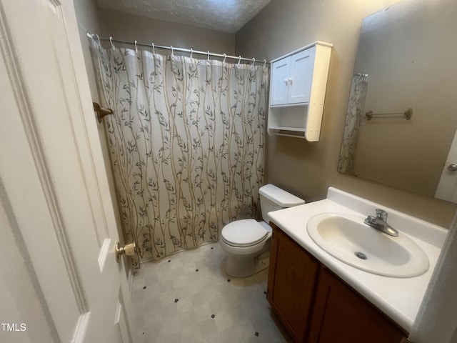 239 Heartwood Dr, Raeford, NC 28376 - bathroom featuring vanity, curtained shower, and tile patterned floors