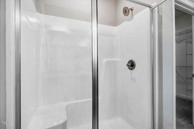 106 Fynloch Chase Dr, Fremont, NC 27830 - bathroom featuring a stall shower and a spacious closet