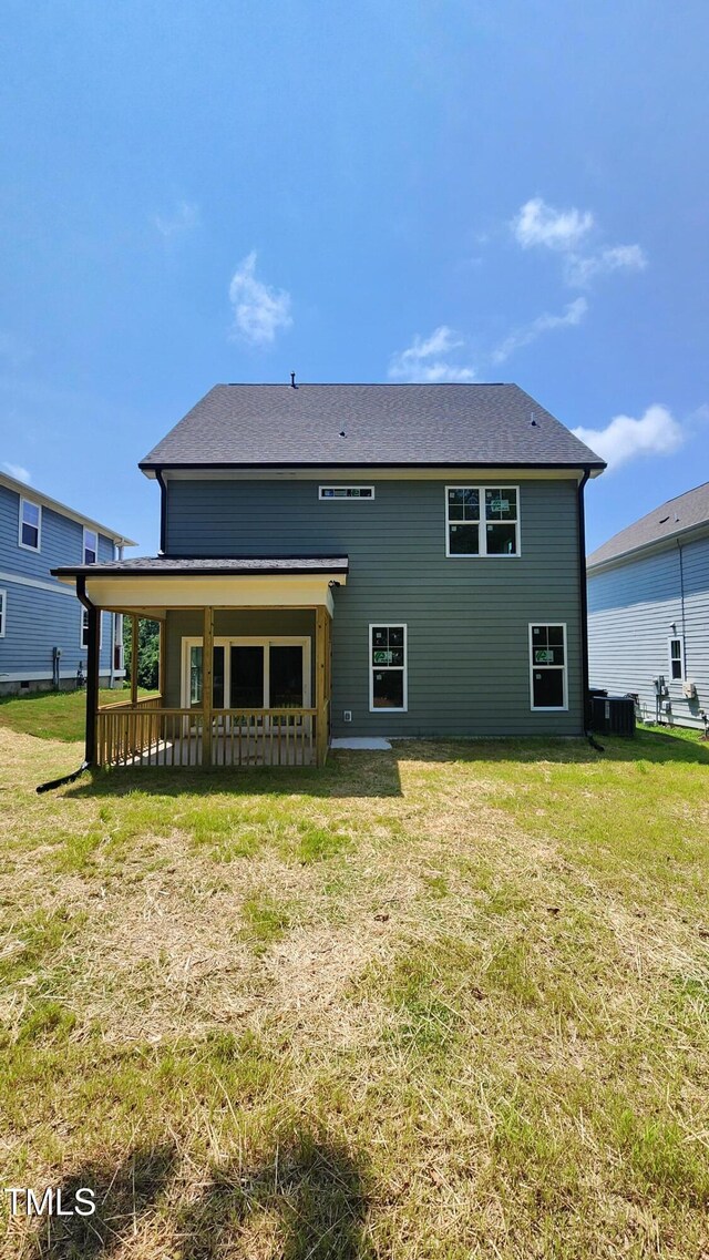 116 Chestnut St, Durham, NC 27707 - back of property featuring a lawn