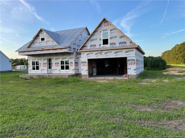 193 Spring Branch Rd, Nc, NC 28392 - back of property featuring a garage and a lawn