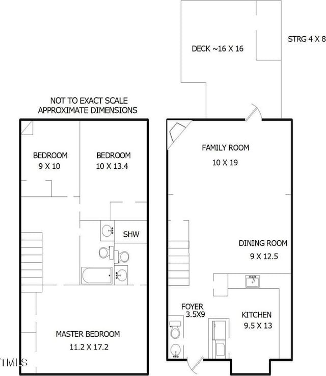 4324 Halliwell Dr, Raleigh, NC 27606 - view of floor plan / room layout
