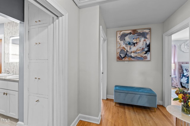 1603 N Alston Ave, Durham, NC 27701 - corridor featuring light wood-style flooring and baseboards