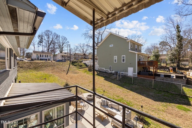 1603 N Alston Ave, Durham, NC 27701 - view of wooden balcony featuring a wooden deck and a residential view