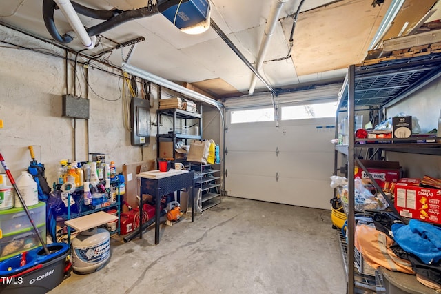 1603 N Alston Ave, Durham, NC 27701 - garage featuring electric panel and a garage door opener