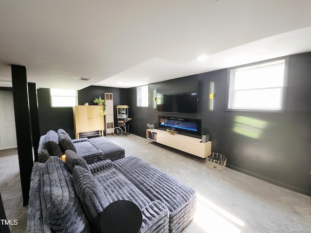 1603 N Alston Ave, Durham, NC 27701 - living room featuring carpet floors
