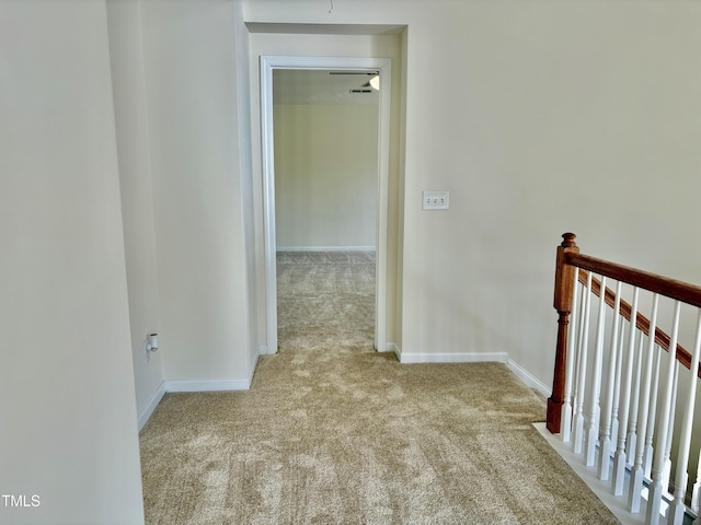 1121 Brookhill Way, Cary, NC 27519 - hallway with carpet flooring and an upstairs landing