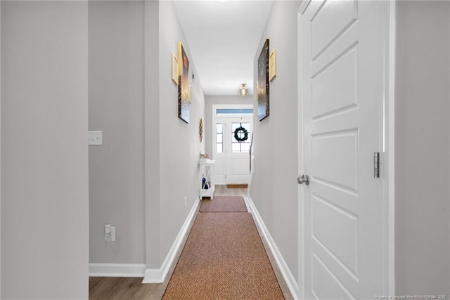 208 Walker Downs Cir, Fayetteville, NC 28305 - hallway with baseboards and carpet flooring