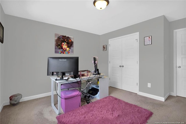 208 Walker Downs Cir, Fayetteville, NC 28305 - carpeted home office with baseboards