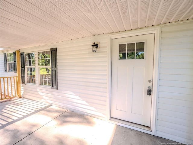 40 Ella Bell Rd, Clarkton, NC 28433 - view of exterior entry featuring a porch