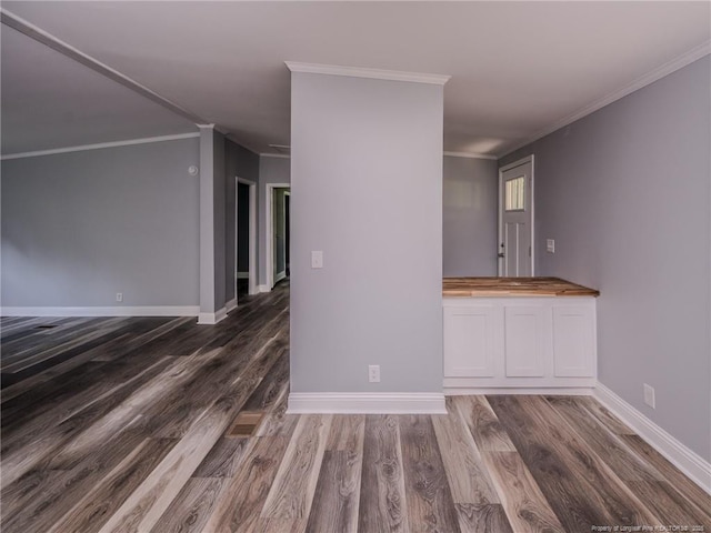 40 Ella Bell Rd, Clarkton, NC 28433 - unfurnished room with wood finished floors and crown molding