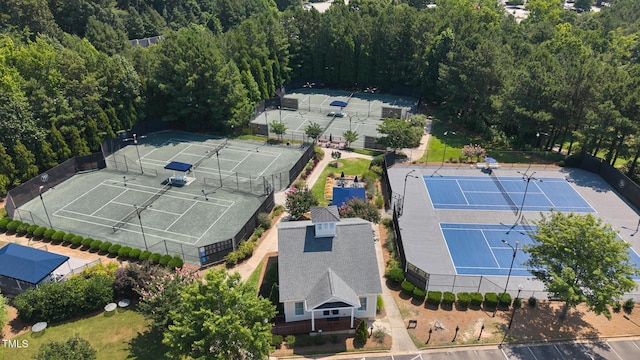 12612 Gallant Pl, Raleigh, NC 27614 - drone / aerial view of a heavily wooded area