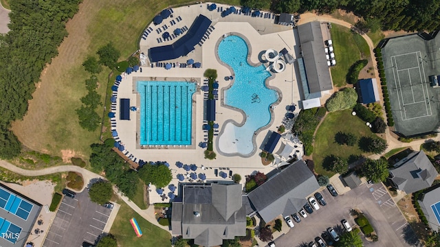 12612 Gallant Pl, Raleigh, NC 27614 - view of property location featuring a pool