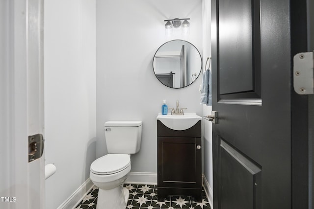 605 W Holt St, Mebane, NC 27302 - bathroom with vanity and baseboards