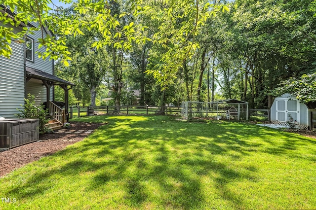 605 W Holt St, Mebane, NC 27302 - view of yard with a shed