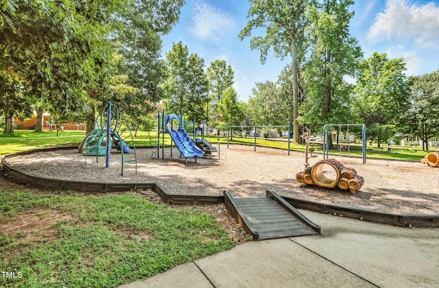 605 W Holt St, Mebane, NC 27302 - community jungle gym with view of wooded area