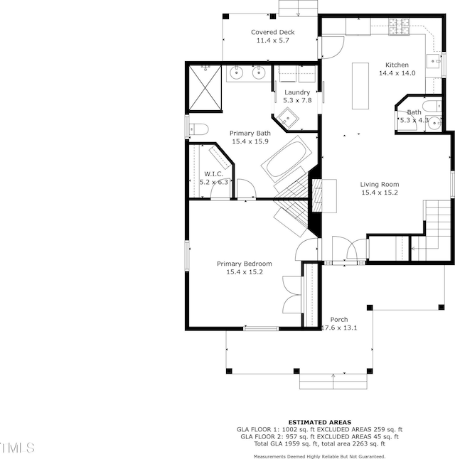 605 W Holt St, Mebane, NC 27302 - view of home floor plan