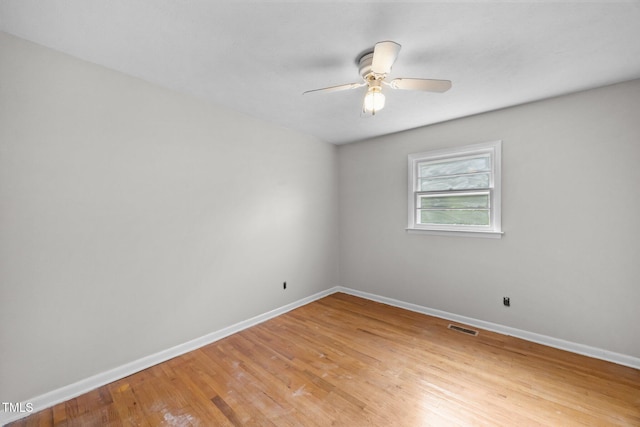 150 Alston Pruitt Rd, Louisburg, NC 27549 - empty room with light wood-type flooring and a ceiling fan