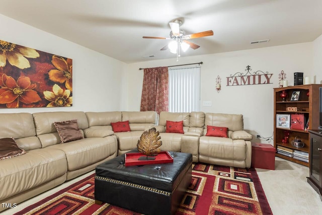 4009 Tresco Xing, Raleigh, NC 27616 - living room with a ceiling fan and carpet