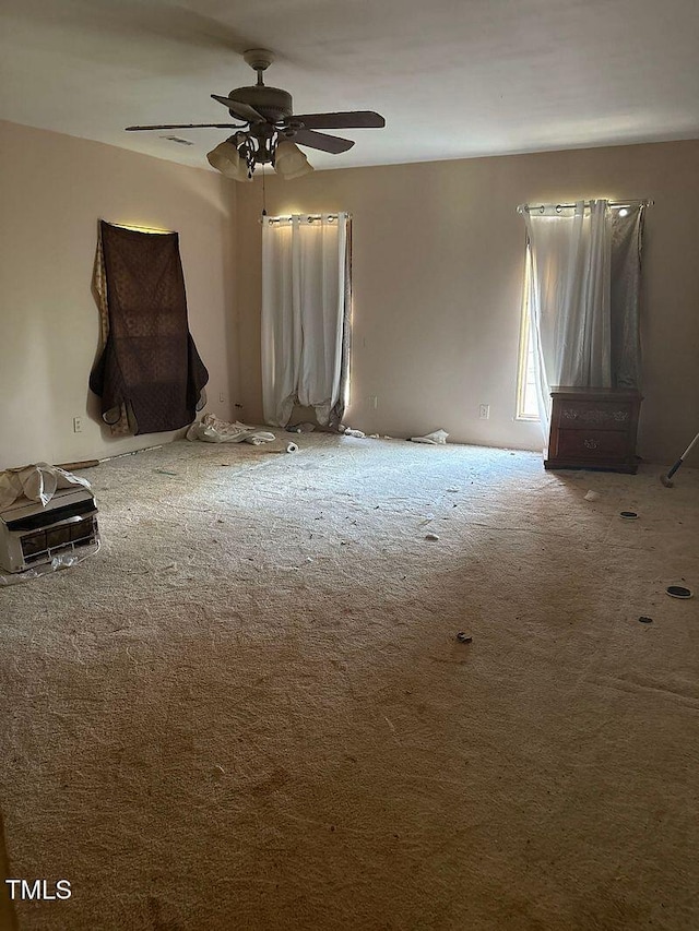237 Boyles Rd, Lawndale, NC 28090 - carpeted empty room with a ceiling fan