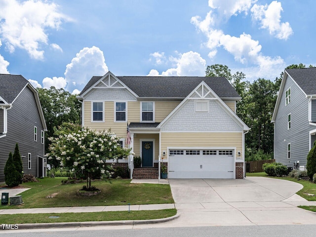 3441 Jordan Shires Dr, New Hill, NC 27562 - craftsman-style home with concrete driveway and brick siding