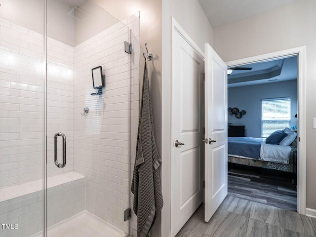 3441 Jordan Shires Dr, New Hill, NC 27562 - full bath with ensuite bathroom and a shower stall