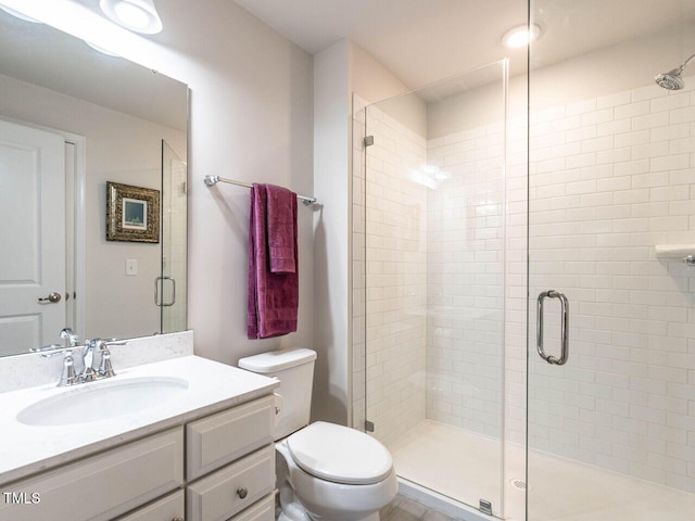 3441 Jordan Shires Dr, New Hill, NC 27562 - full bath with a stall shower and vanity