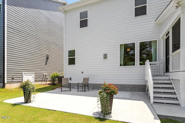 223 Chauncey Cir, Chapel Hill, NC 27516 - back of house with a patio area