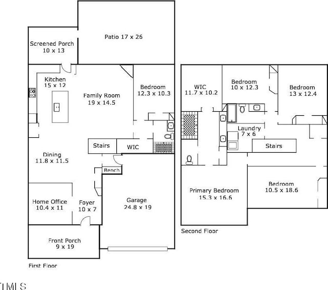 223 Chauncey Cir, Chapel Hill, NC 27516 - view of home floor plan