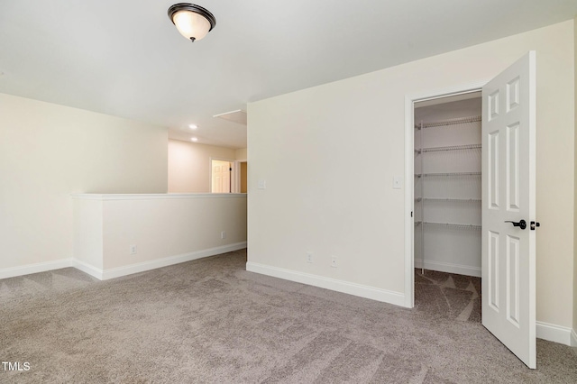 407 Kadir Womble Dr, New Hill, NC 27562 - carpeted spare room with baseboards and recessed lighting