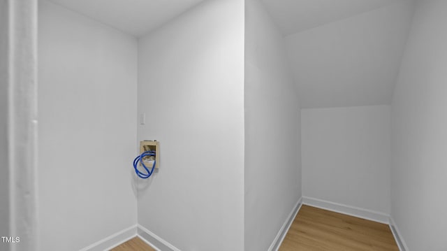 1524 Wedgewood Dr, Graham, NC 27253 - laundry room with hookup for a washing machine and light wood finished floors