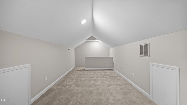 1524 Wedgewood Dr, Graham, NC 27253 - additional living space with vaulted ceiling and carpet flooring