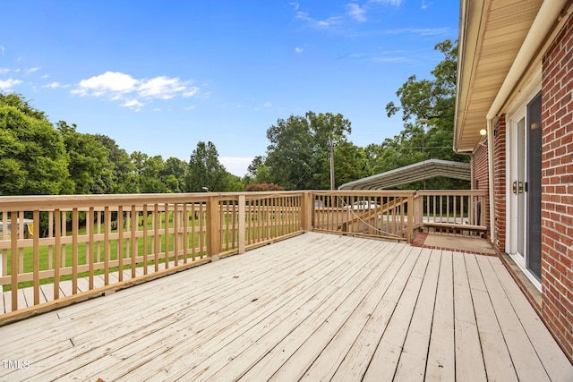 1105 Fontaine Rd, Roxboro, NC 27574 - view of deck